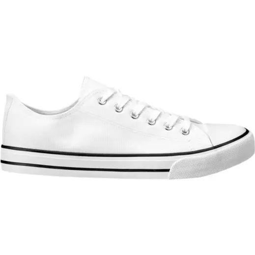 Unisex Trendi Canvas Sneaker White Side